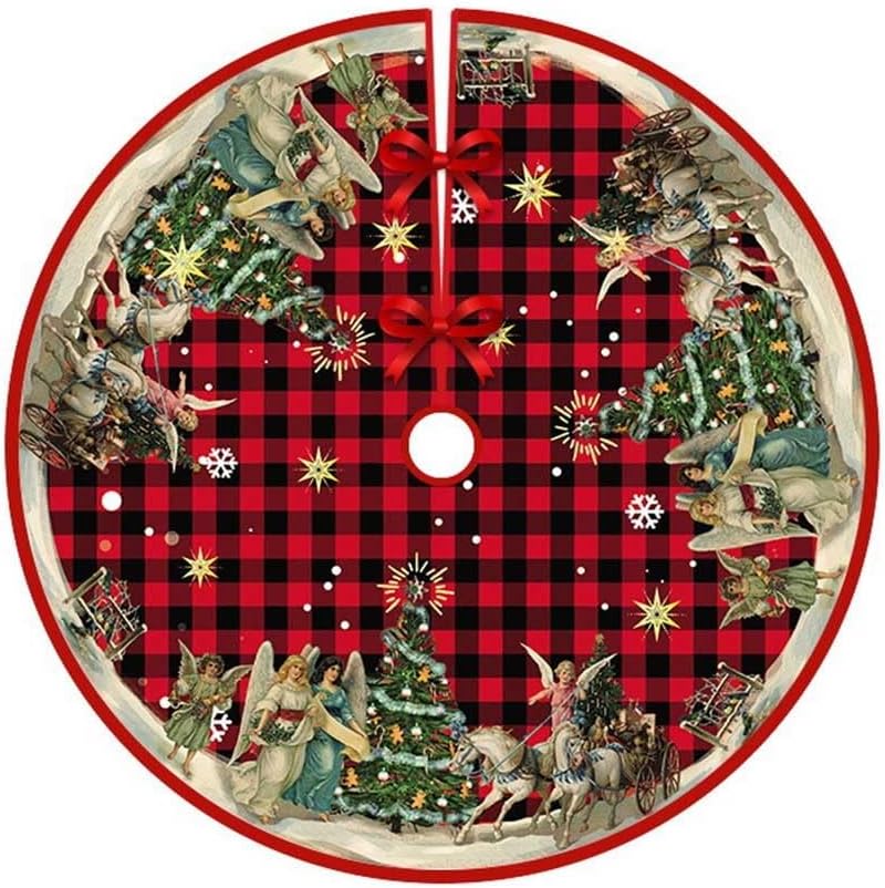 Fabuleta Christmas Tree Skirt Size A With Fun Cartoon Holiday Artwork - Image 5